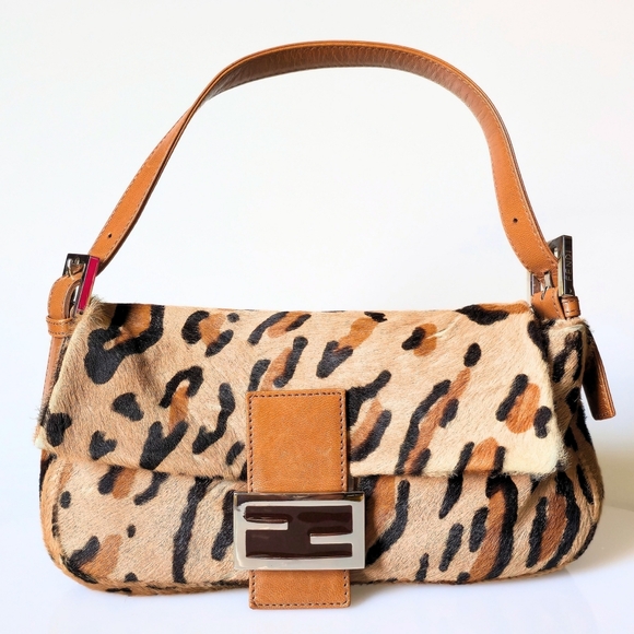 Fendi Baguette Leopard Print Pony Hair - Picture 2 of 14